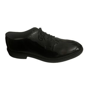 Bates shoes uniform high gloss lace up black shiny professional shoe Sz 13E